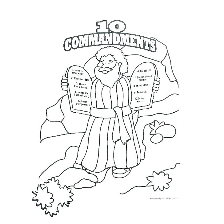 free printable coloring pages of the ten commandments