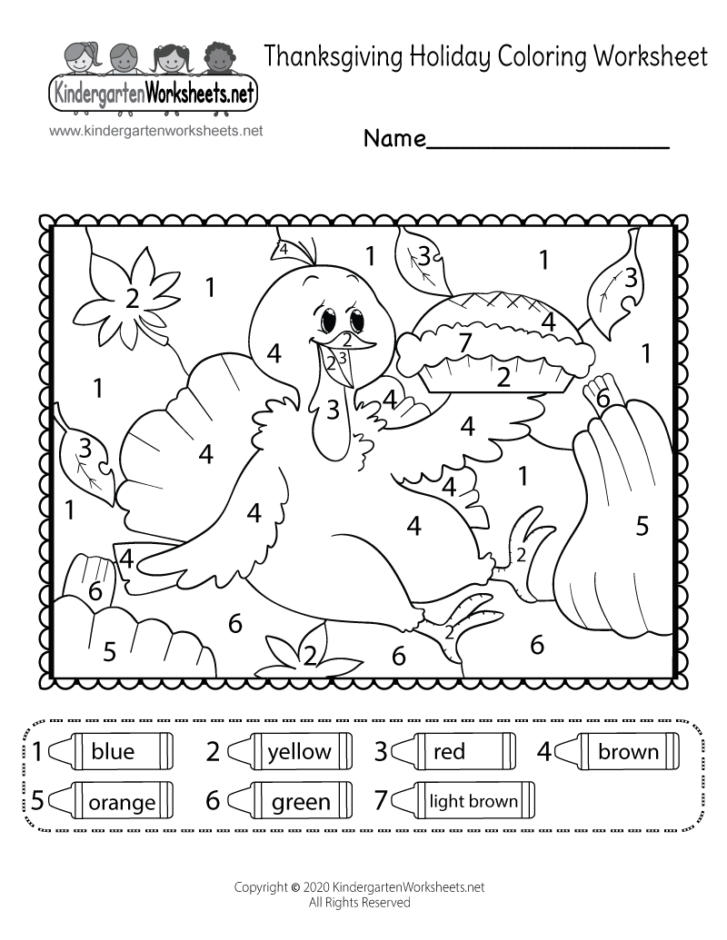 printable worksheet preschool coloring pages with color guide