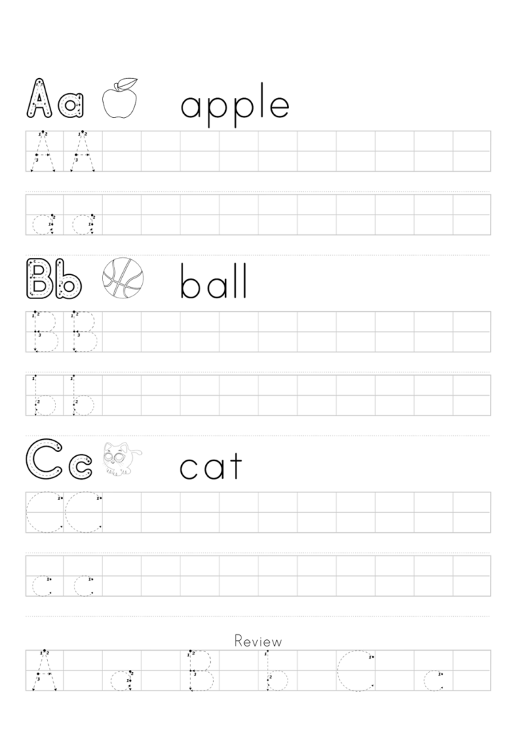 Free Printable Traceable Abc Worksheets ABC Tracing Worksheets
