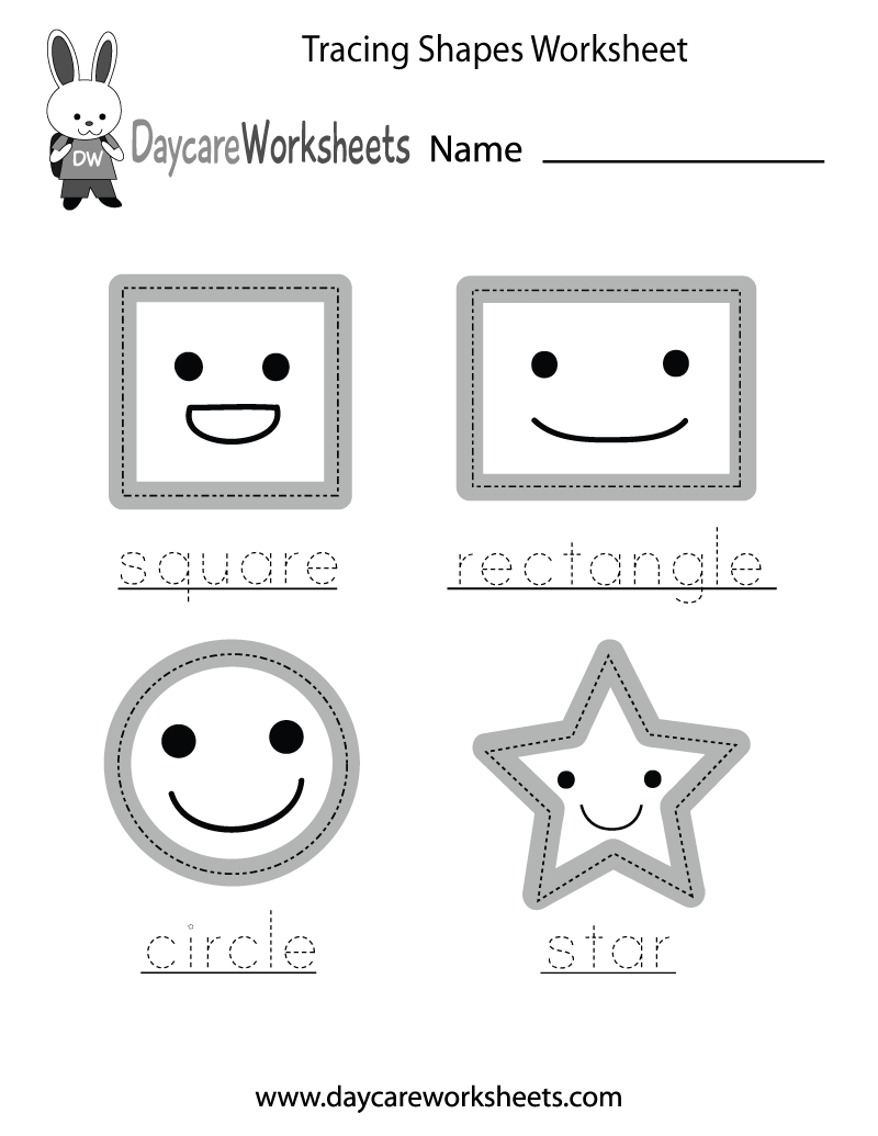 printable worksheet for daycare