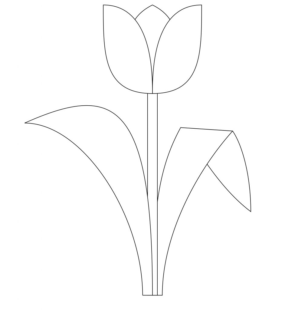 Free Printable Tulip Coloring Pages For Kids