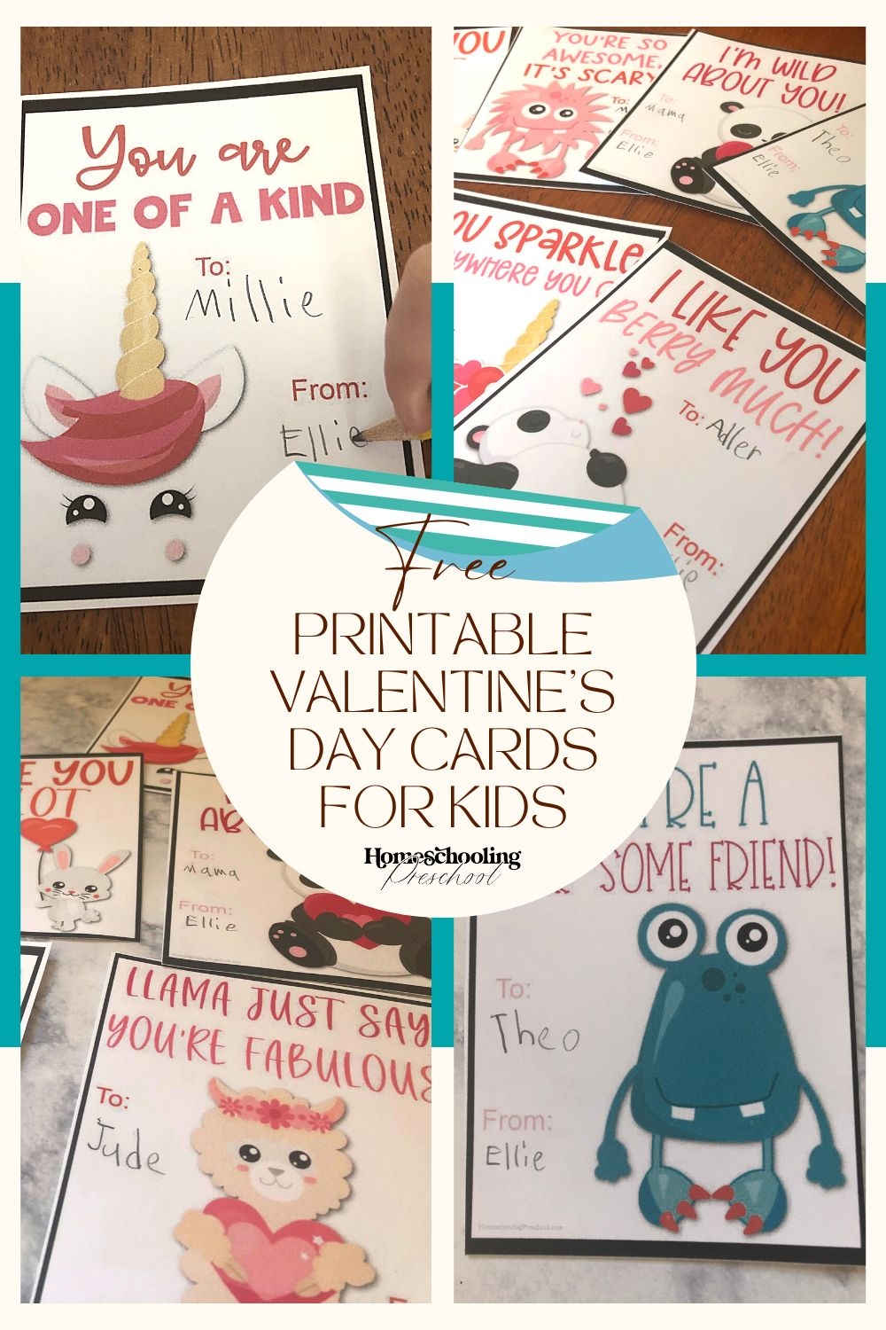 Free Printable Valentine 39 s Day Cards For Kids Homeschooling Preschool