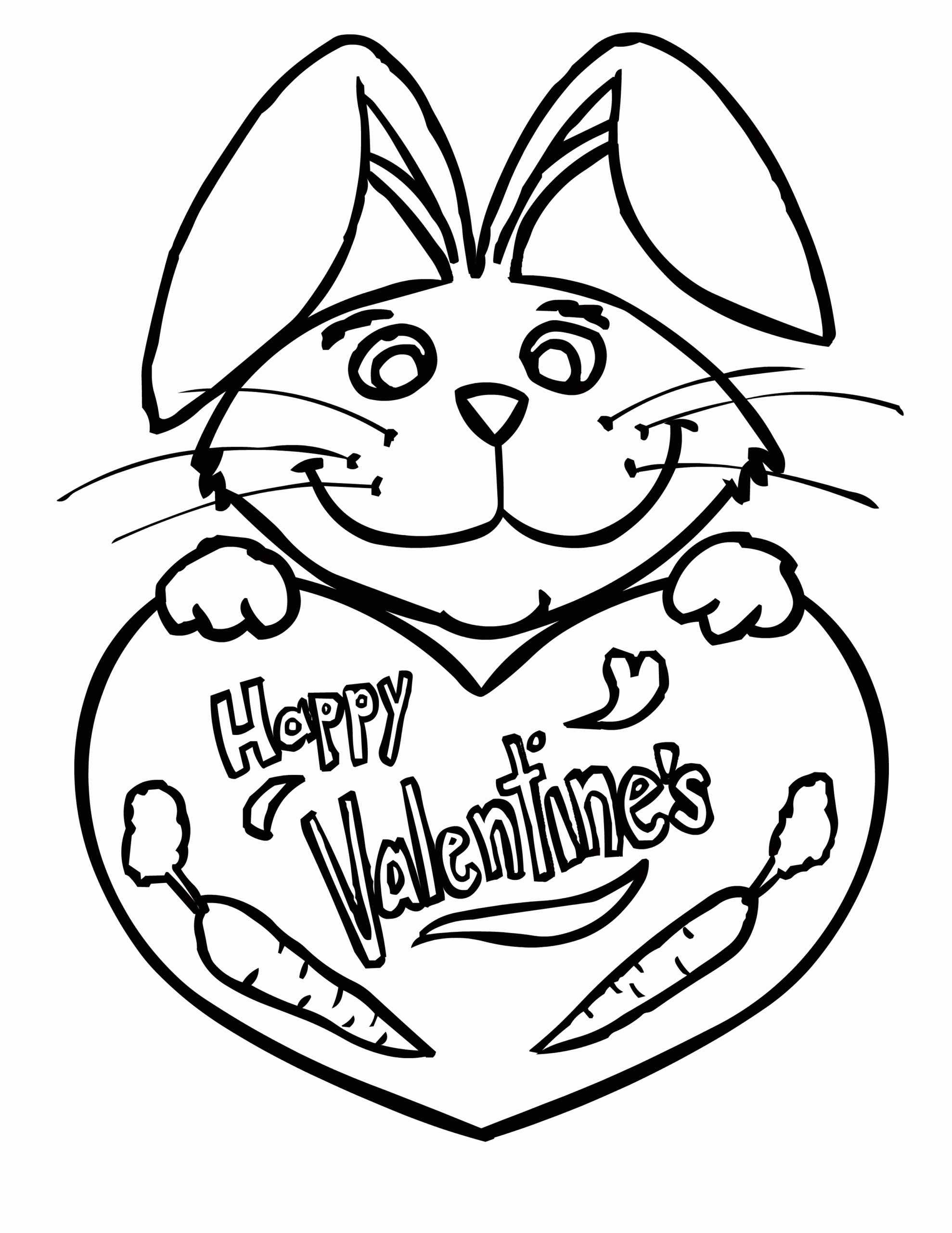 Valentine Coloring Page