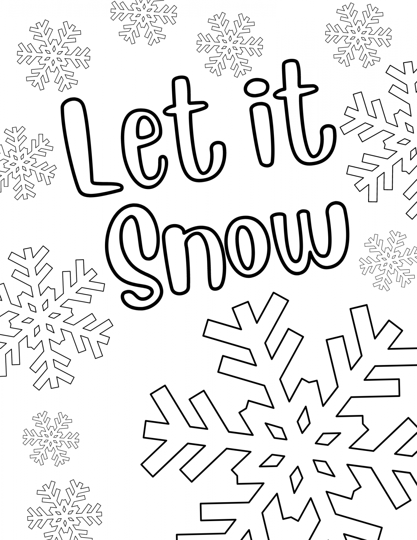 Free Printable Winter Coloring Pages FREE Printable HQ