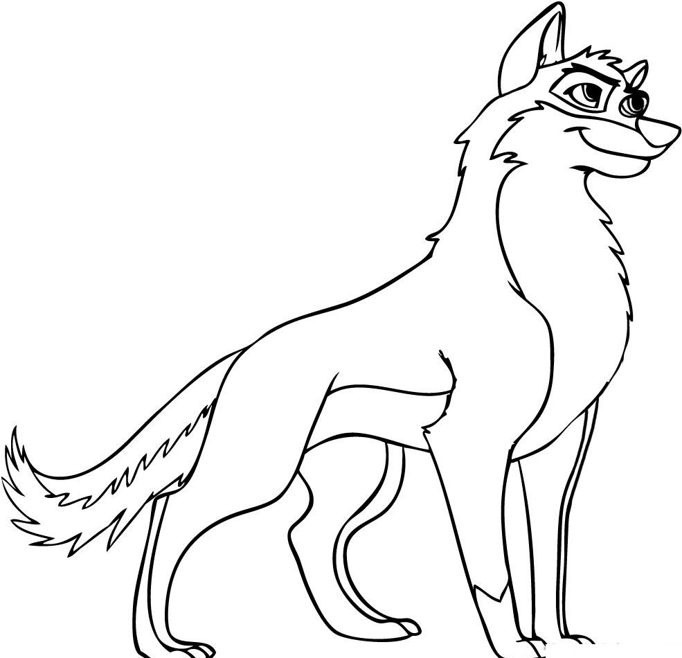 Wolf Coloring Book Pages