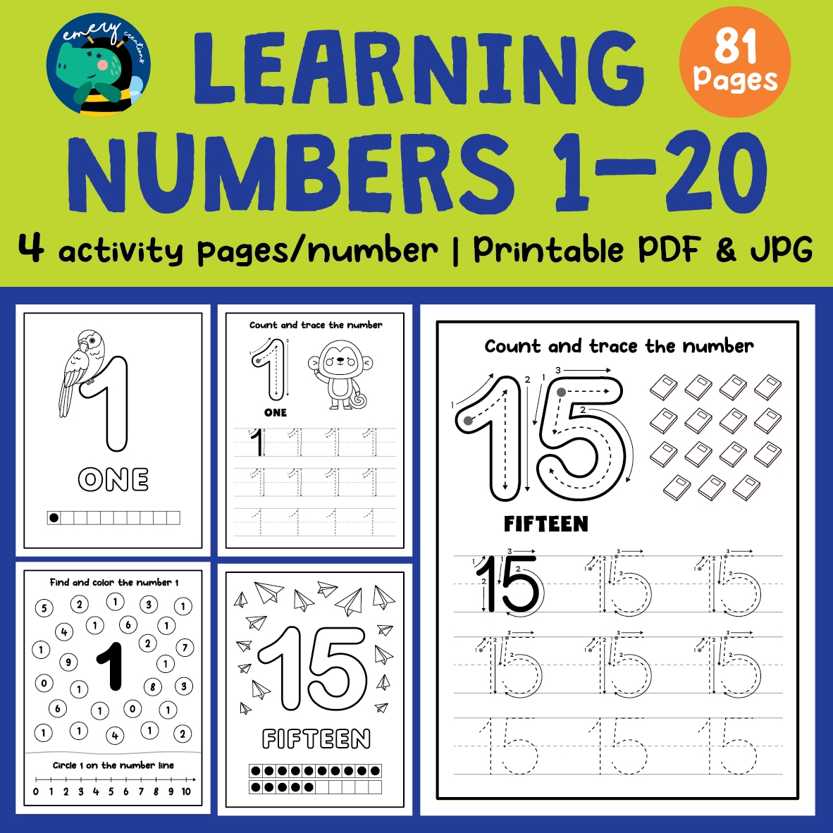 numbers 1-20 worksheets