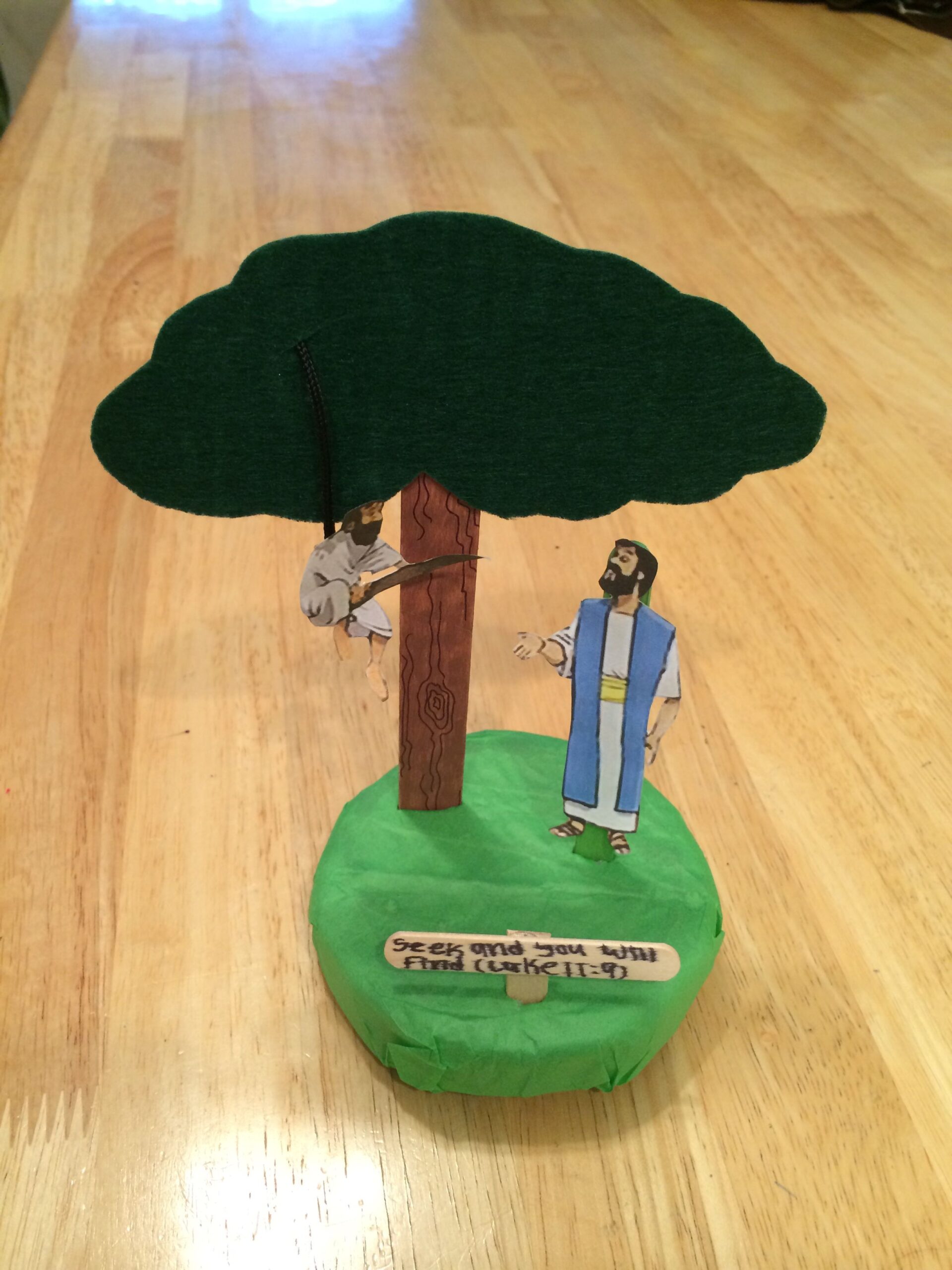 free printable zacchaeus craft
