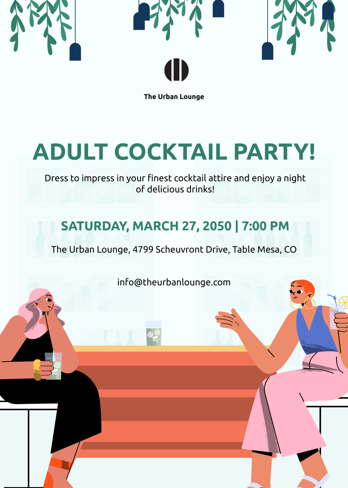 Free Professional Adult Party Invitation Template To Edit Online