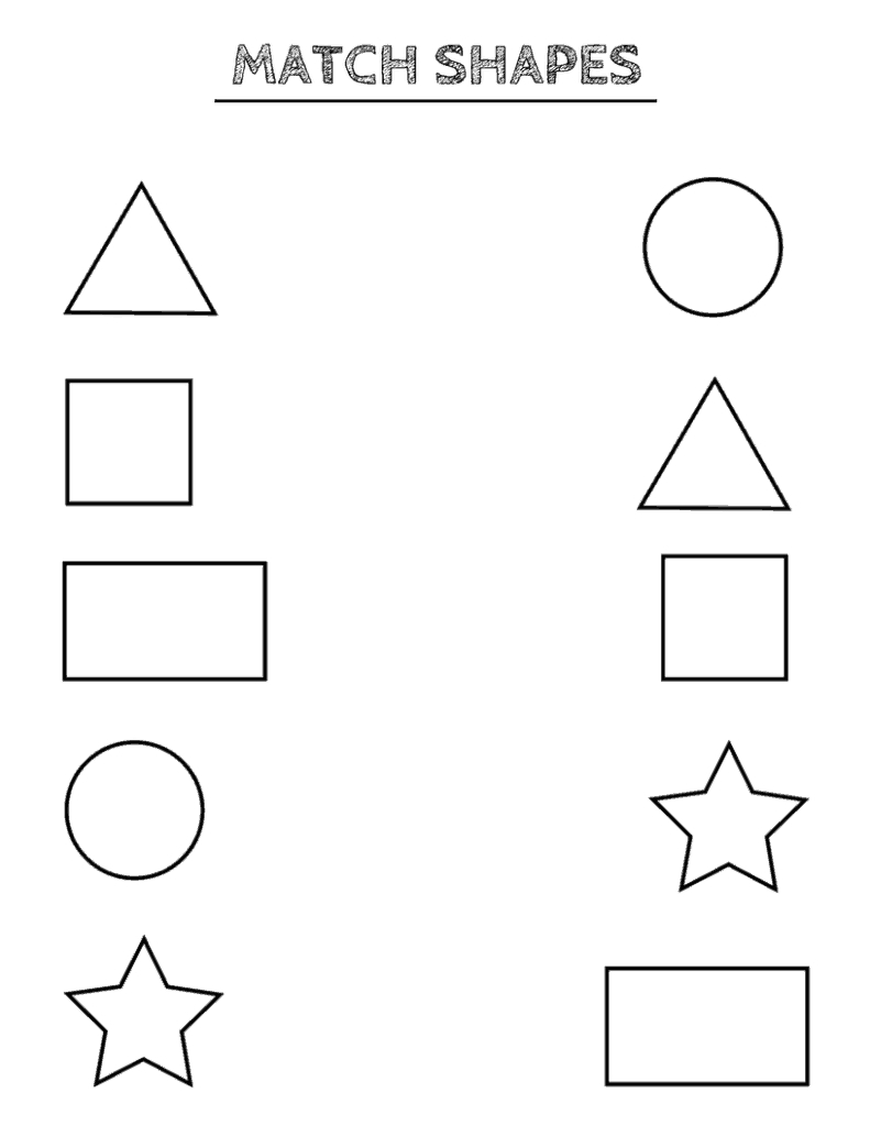 preschool worksheets shapes