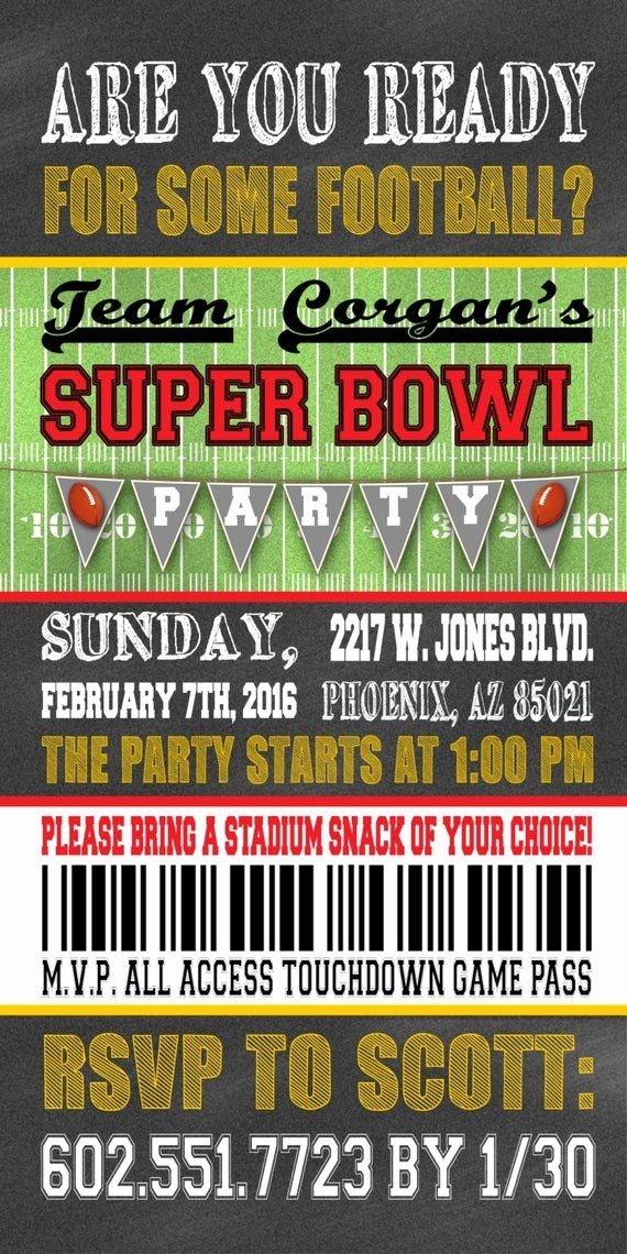 Free Super Bowl Invitation Templates
