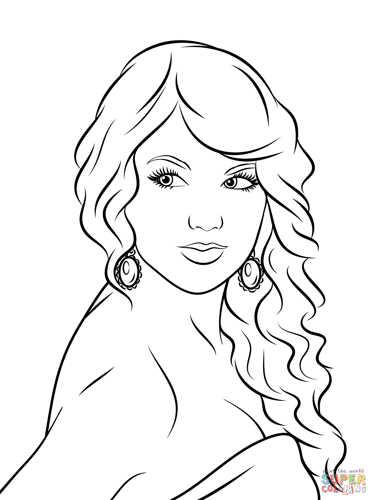 Taylor Swift Printable Coloring Pages