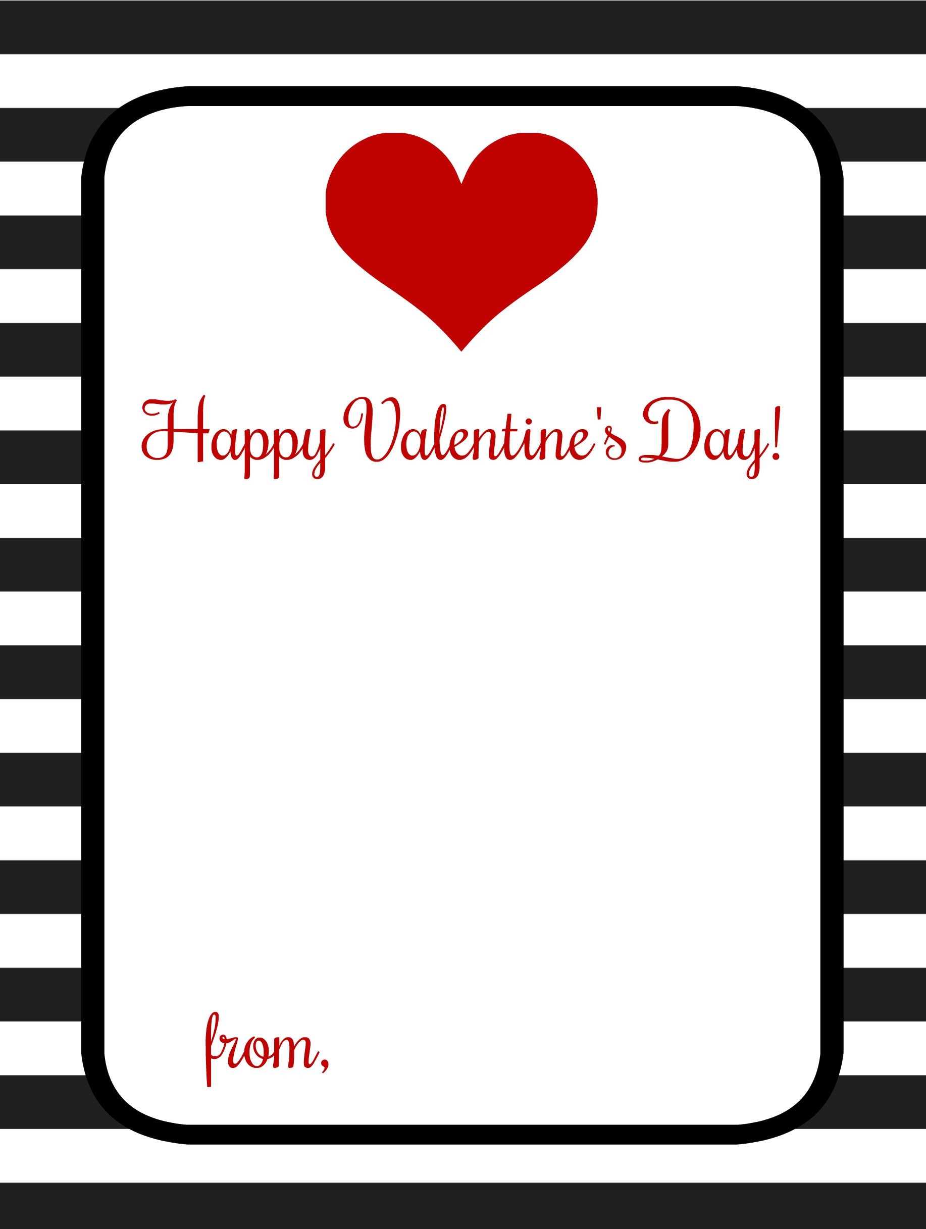 free printable valentine template
