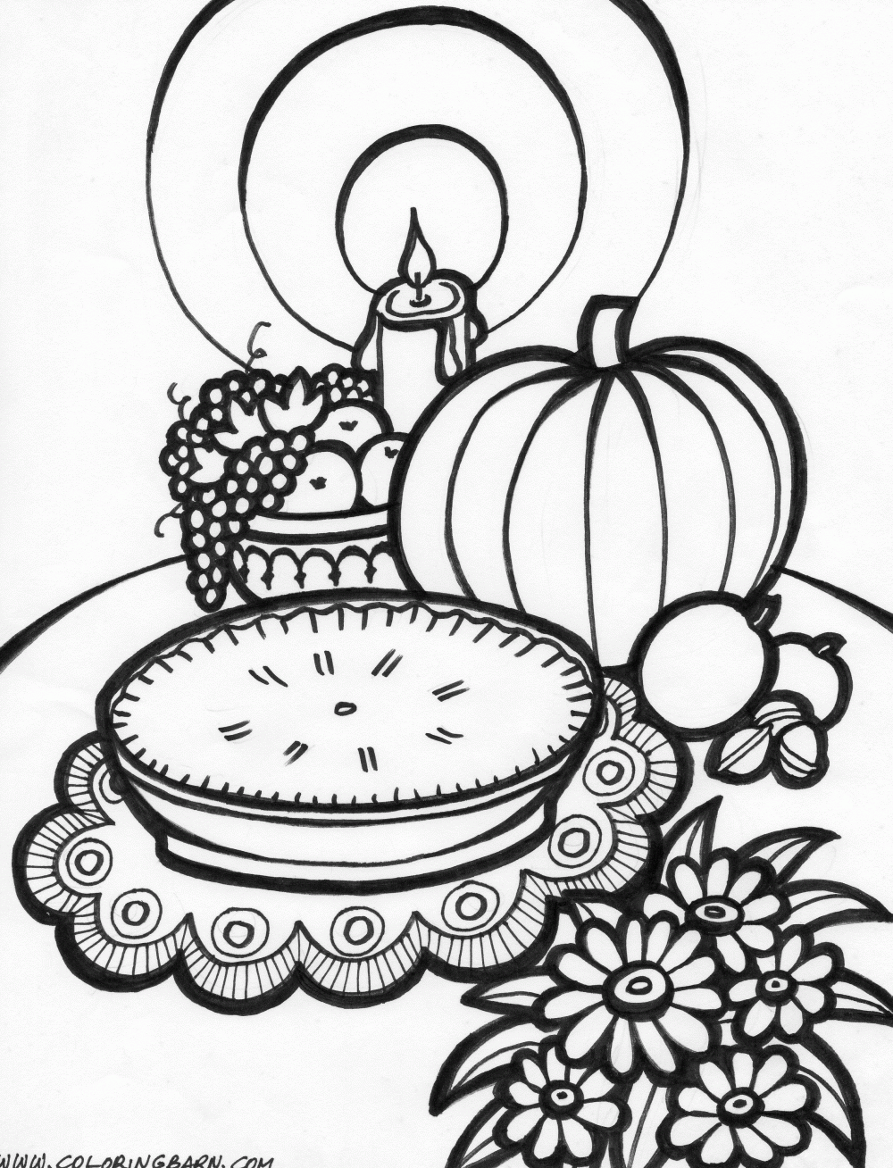 Thanksgiving Pages To Color