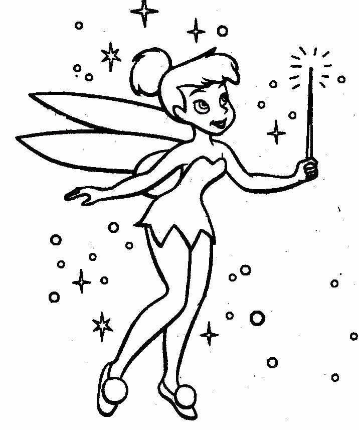 Tinkerbell Printable Coloring Pages