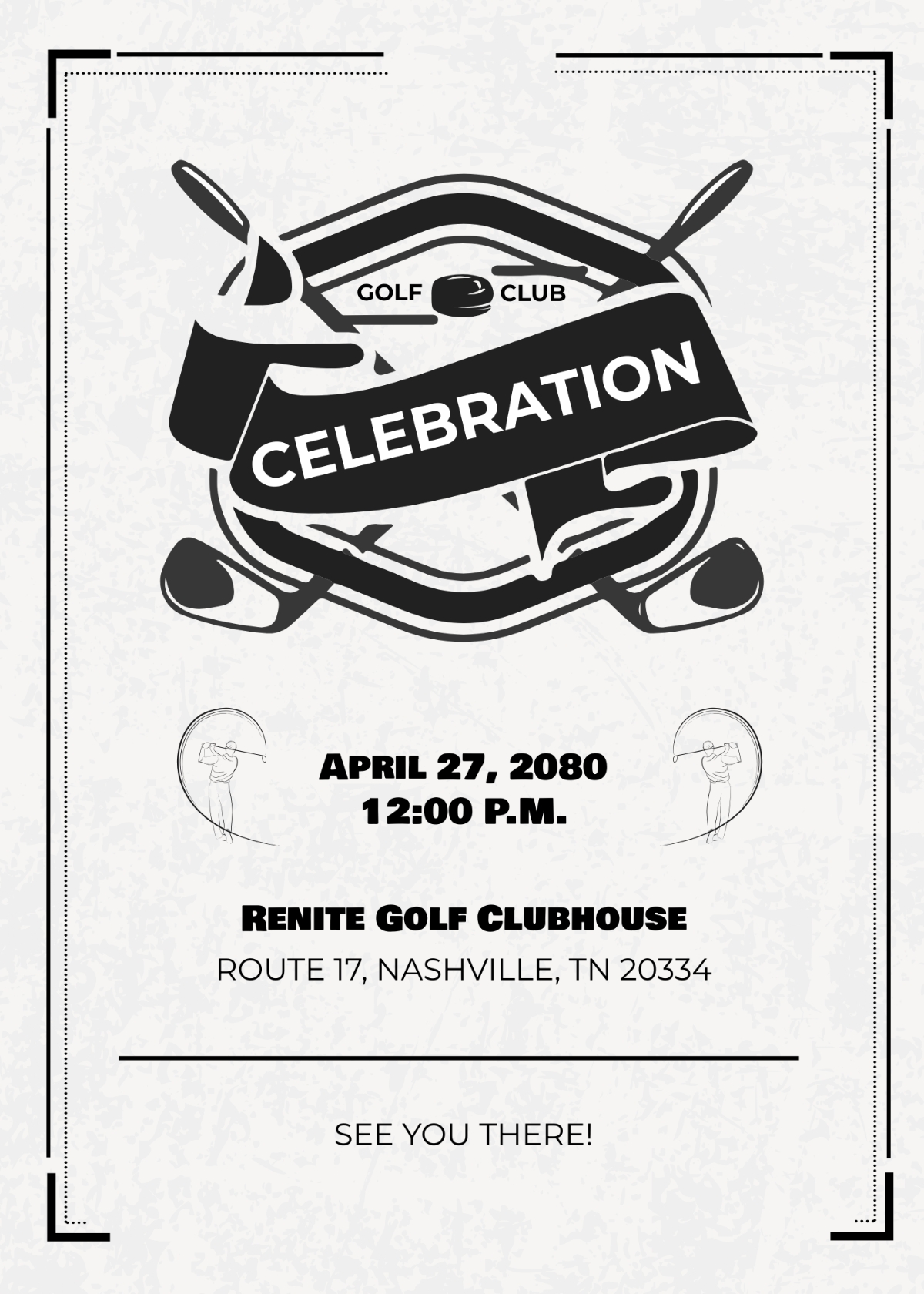 Free Top Golf Invitation Template To Edit Online