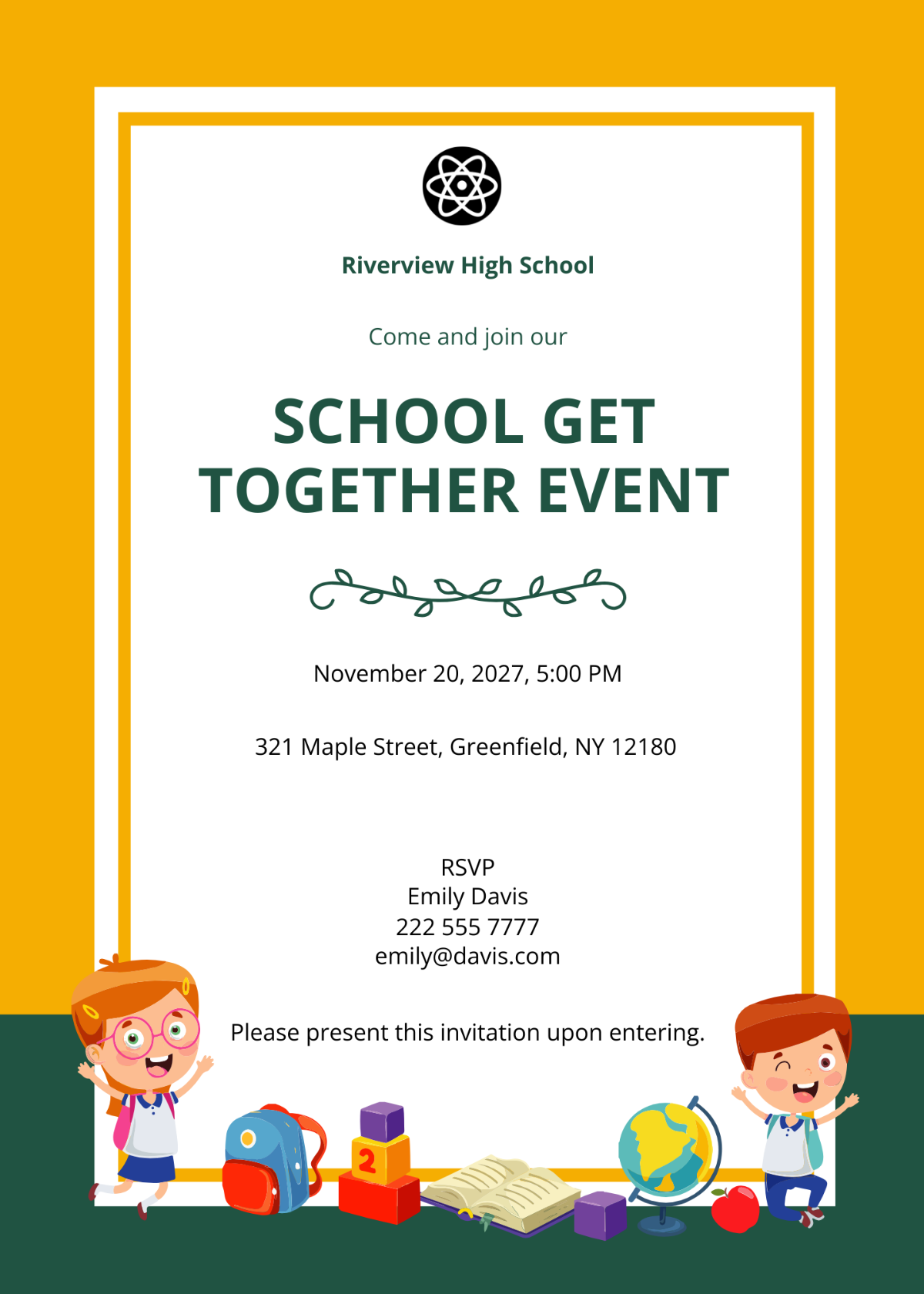 Free University Invitation Letter Template To Edit Online