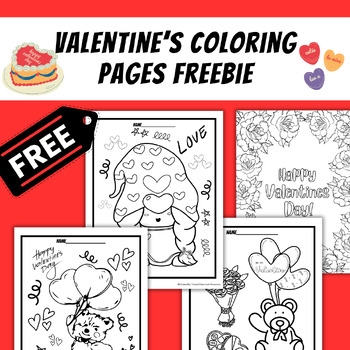 Free Valentine Color Pages TPT