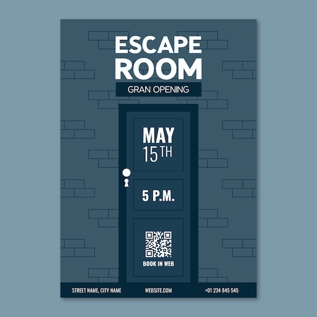 escape room invitation template free