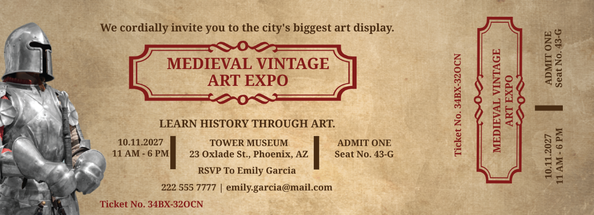 vintage invitation template