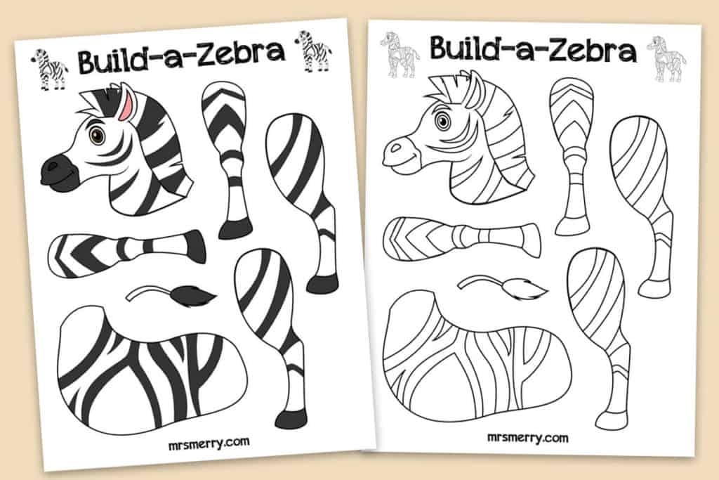 Free Zebra Printable Craft Download Free Zebra Printable Craft Png 