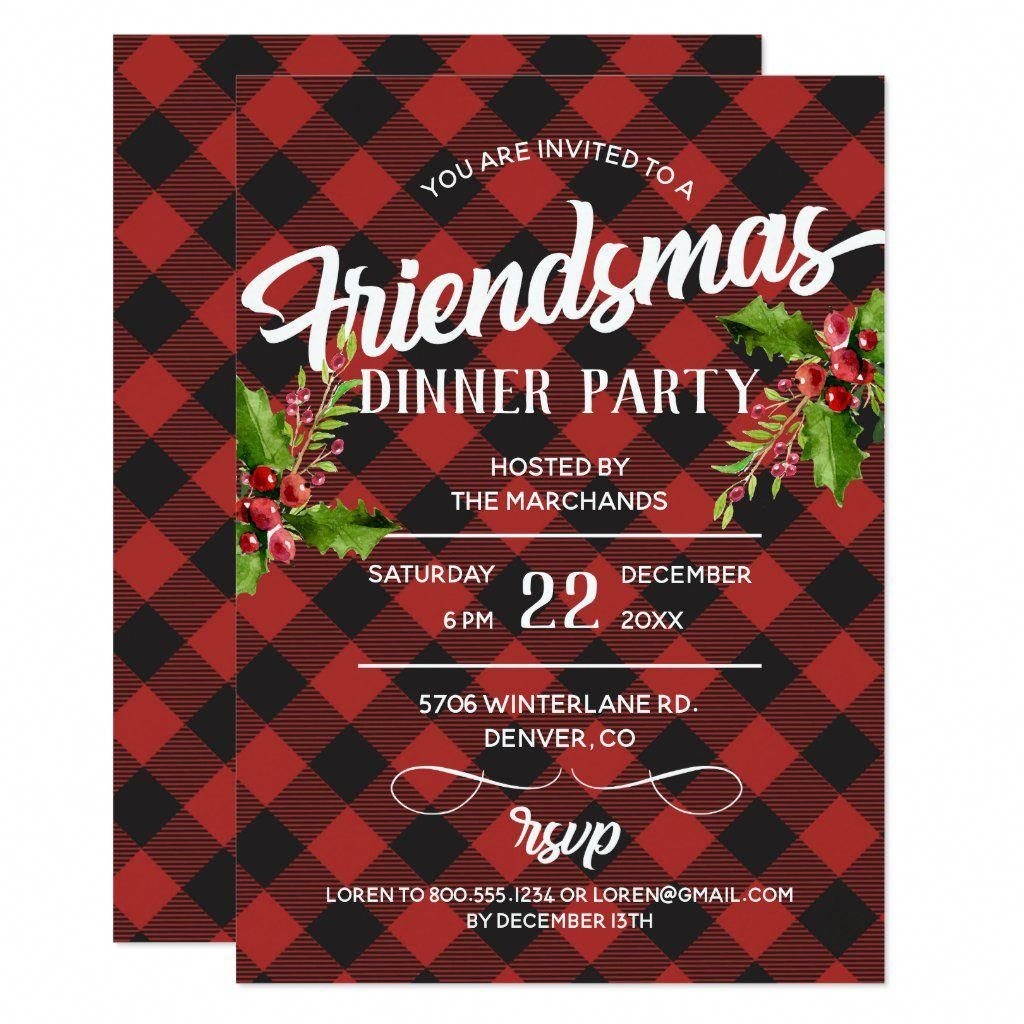 Friendsmas Invitation Template