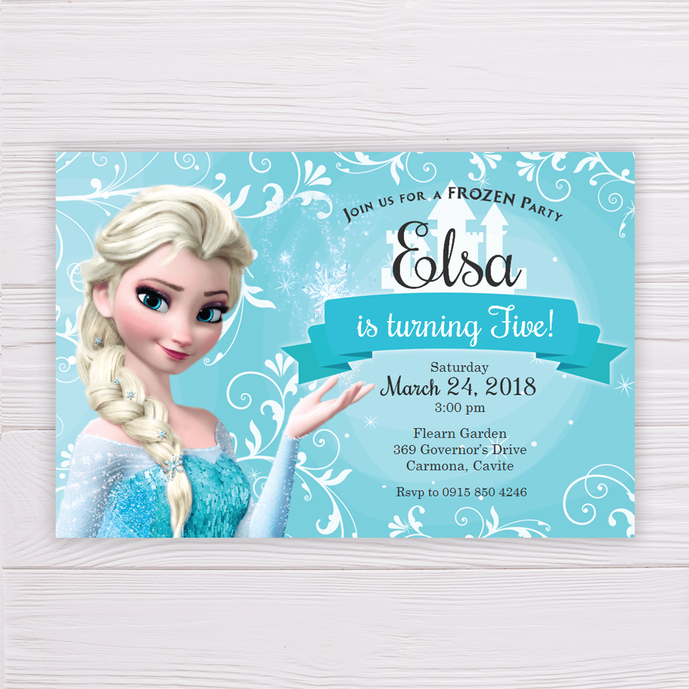 Frozen Elsa Invitation Template Dgtally