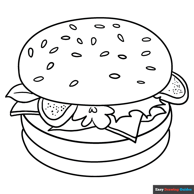 printable coloring pages of food