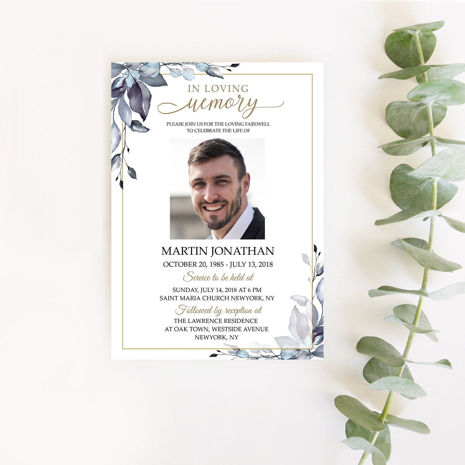 Funeral Invitation Templates