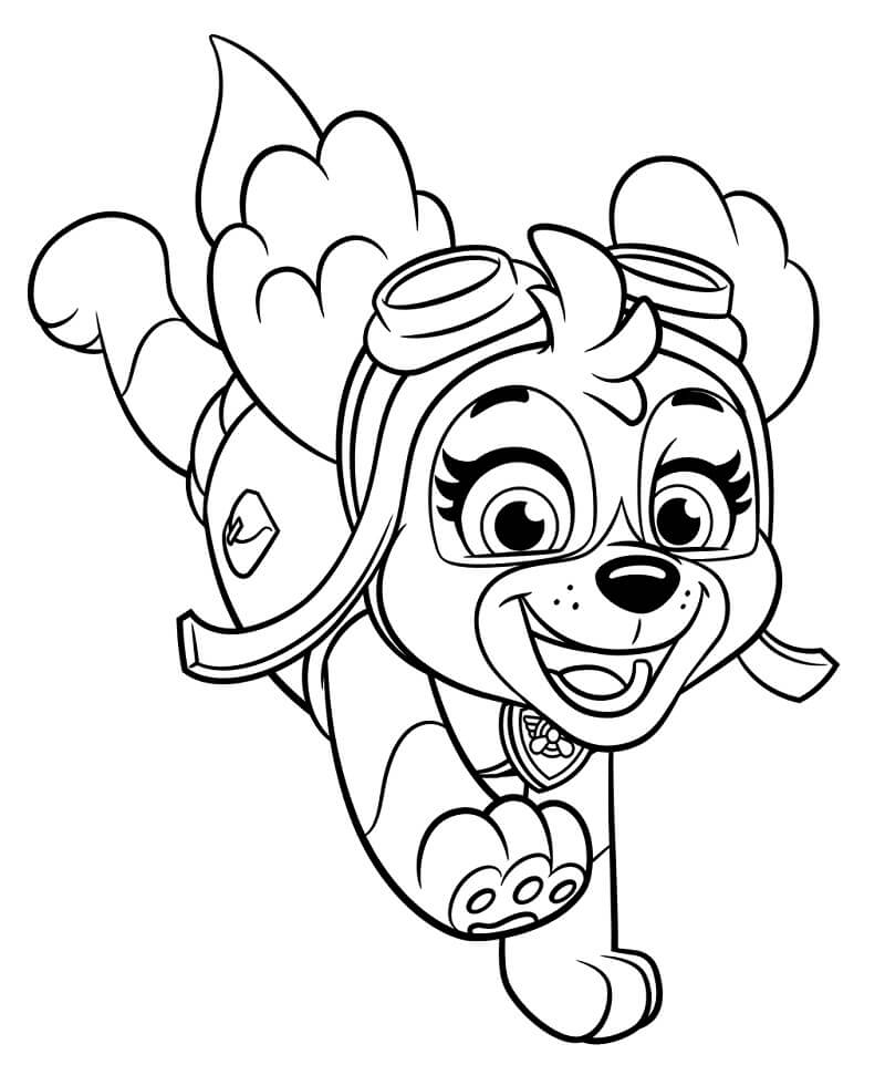 Paw Patrol Coloring Pages Skye