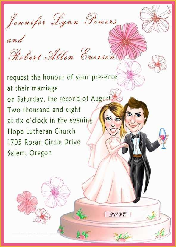 Funny Wedding Invitation Templates Free Of Fun Wedding Invitation 