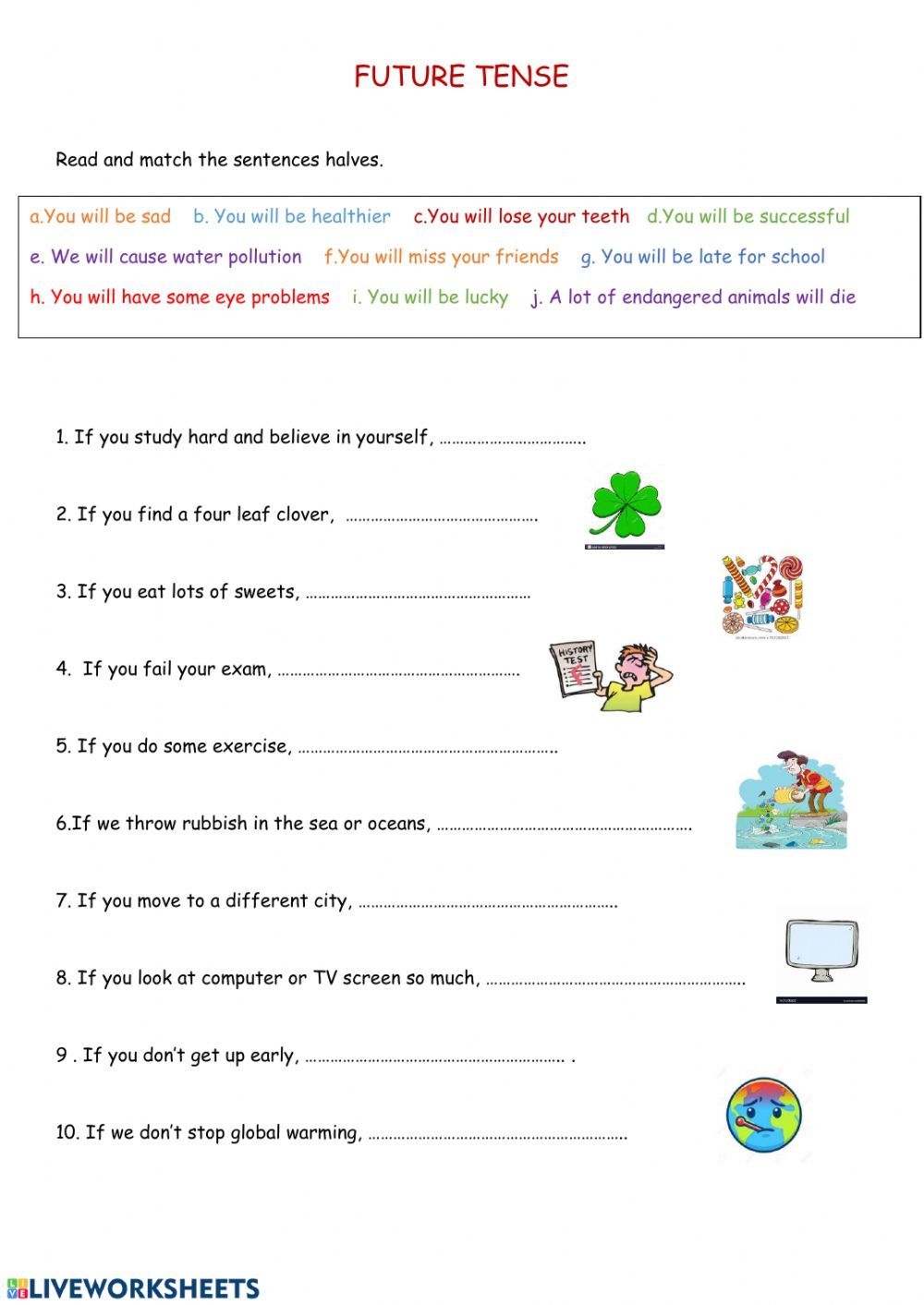 Future Tense Interactive Worksheet