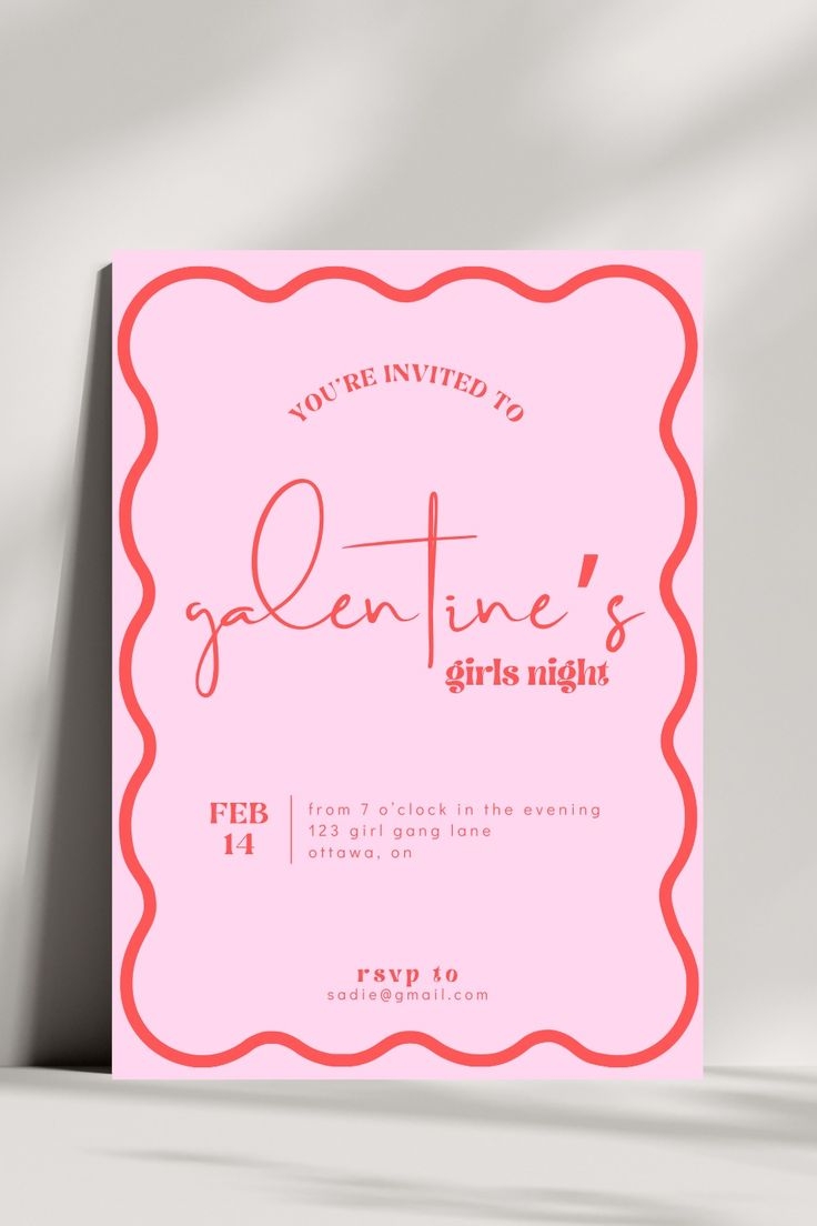 galentines day invite template free