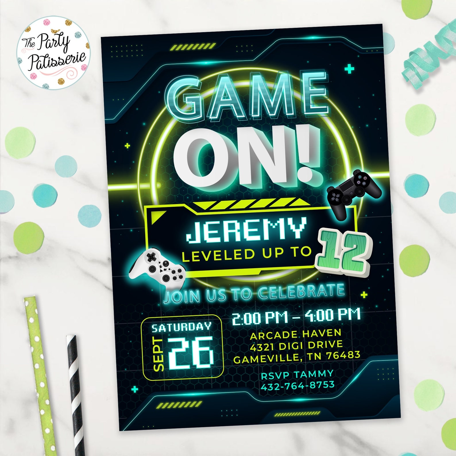 Gaming Invitation Template