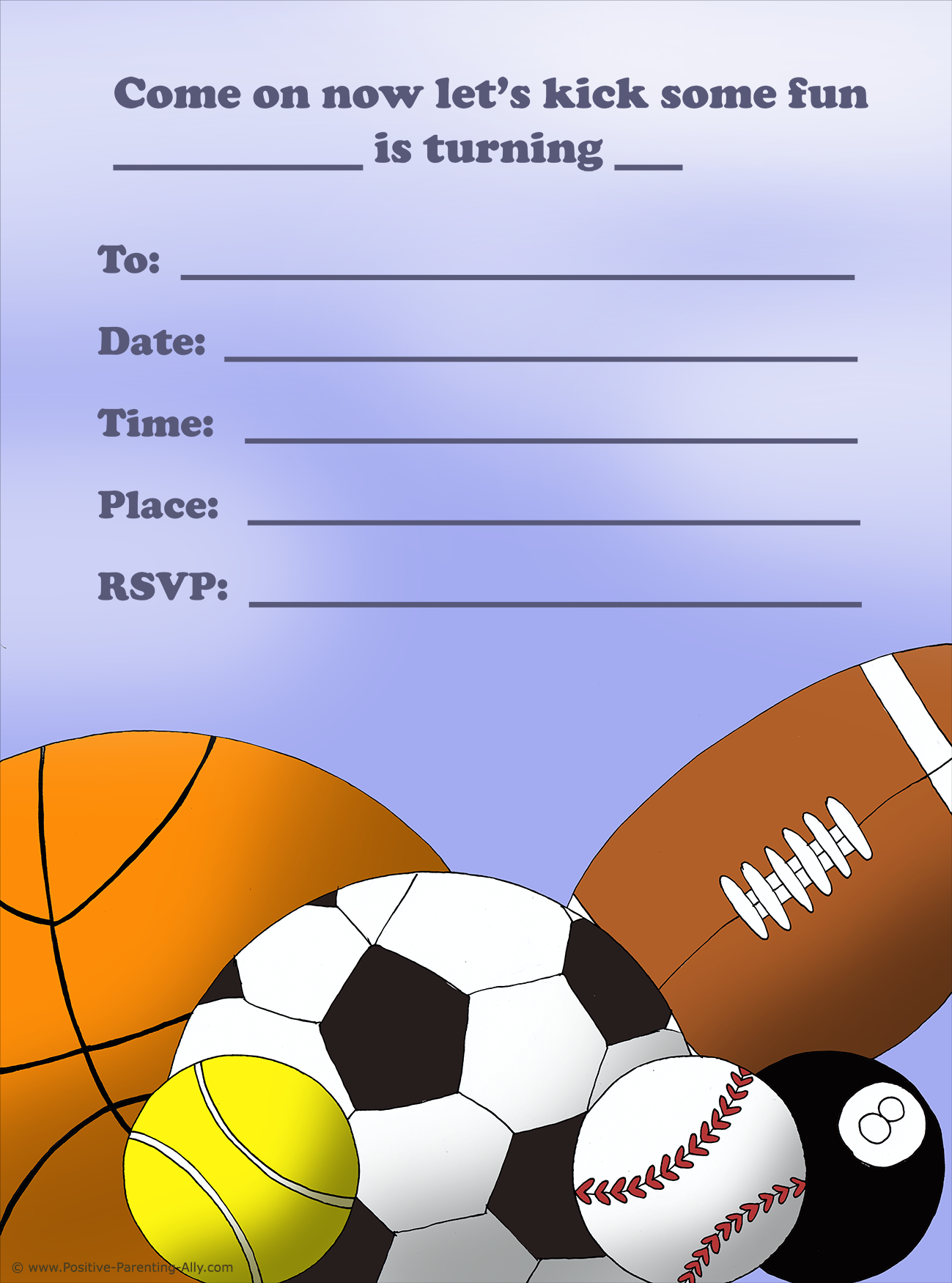 free birthday invites templates