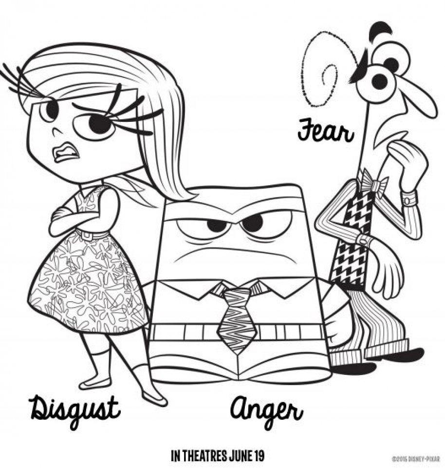 Get This Free Inside Out Coloring Pages Disney Printable 56773