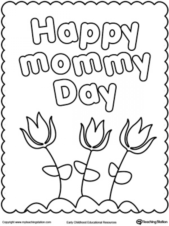free printable mothers day coloring pages