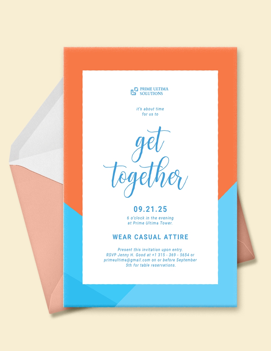 let's get together invitation template