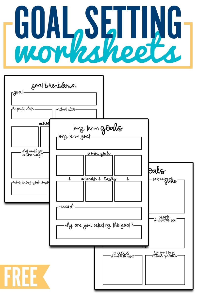 goal making worksheet