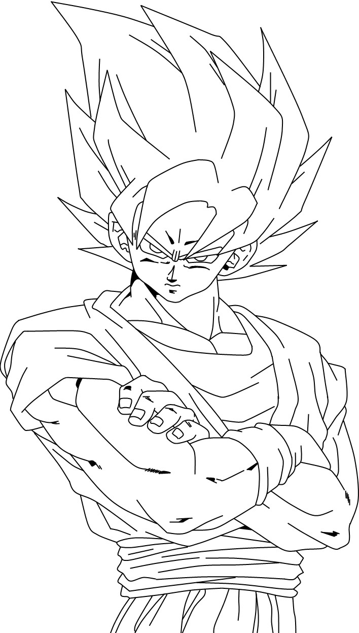 Goku Coloring Page Printable Coloring Page Coloring Home The Best