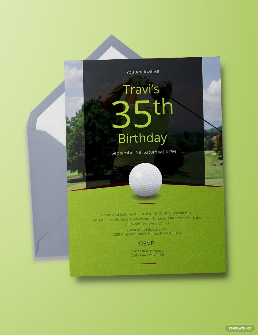 top golf invitation template
