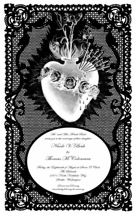 Gothic Wedding Invitation Templates