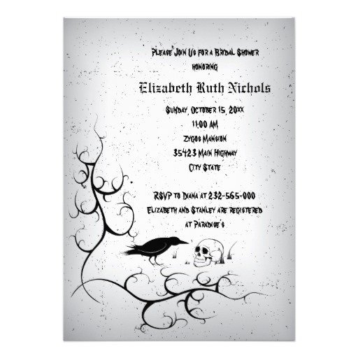 Gothic Wedding Invitation Templates