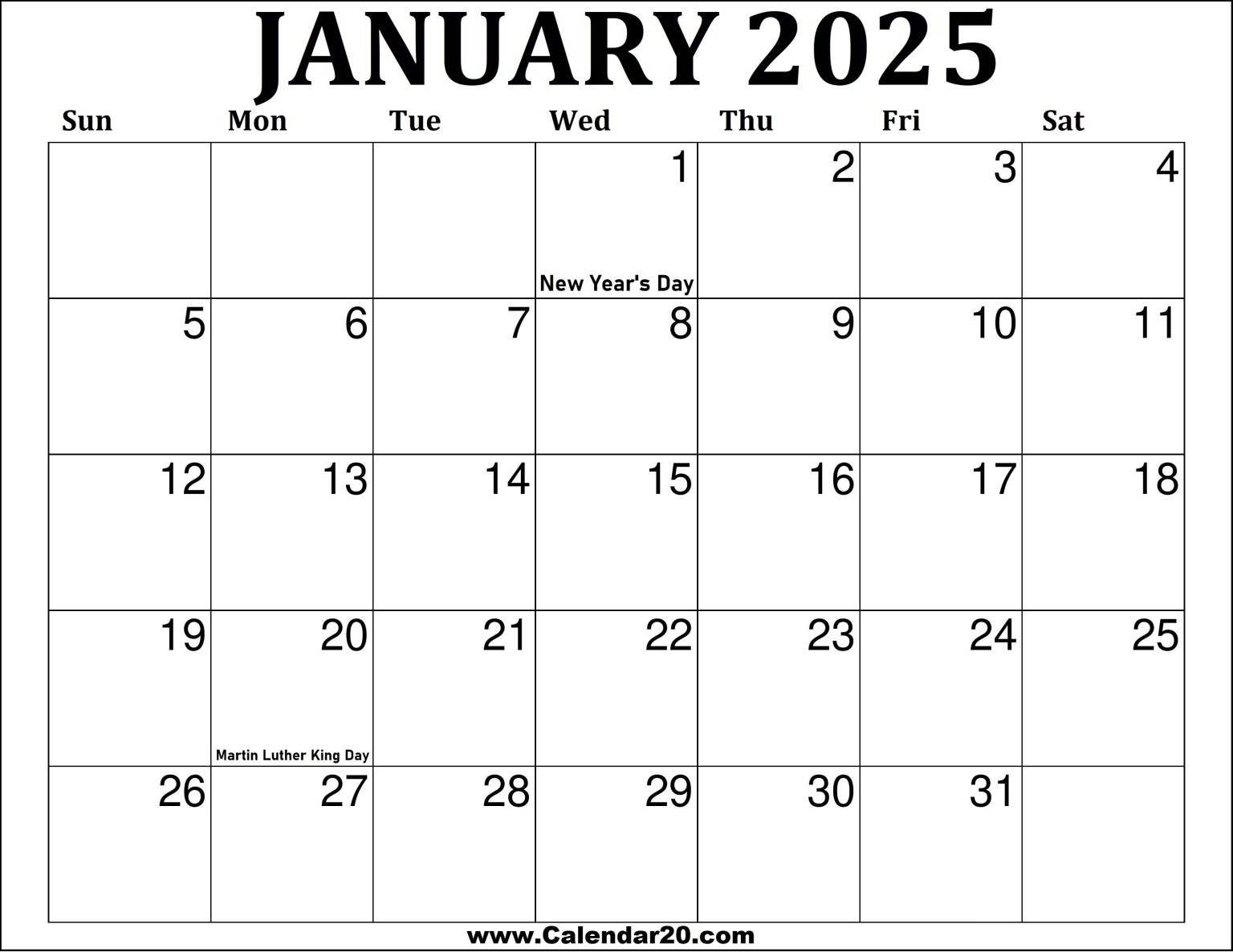 printable january pictures