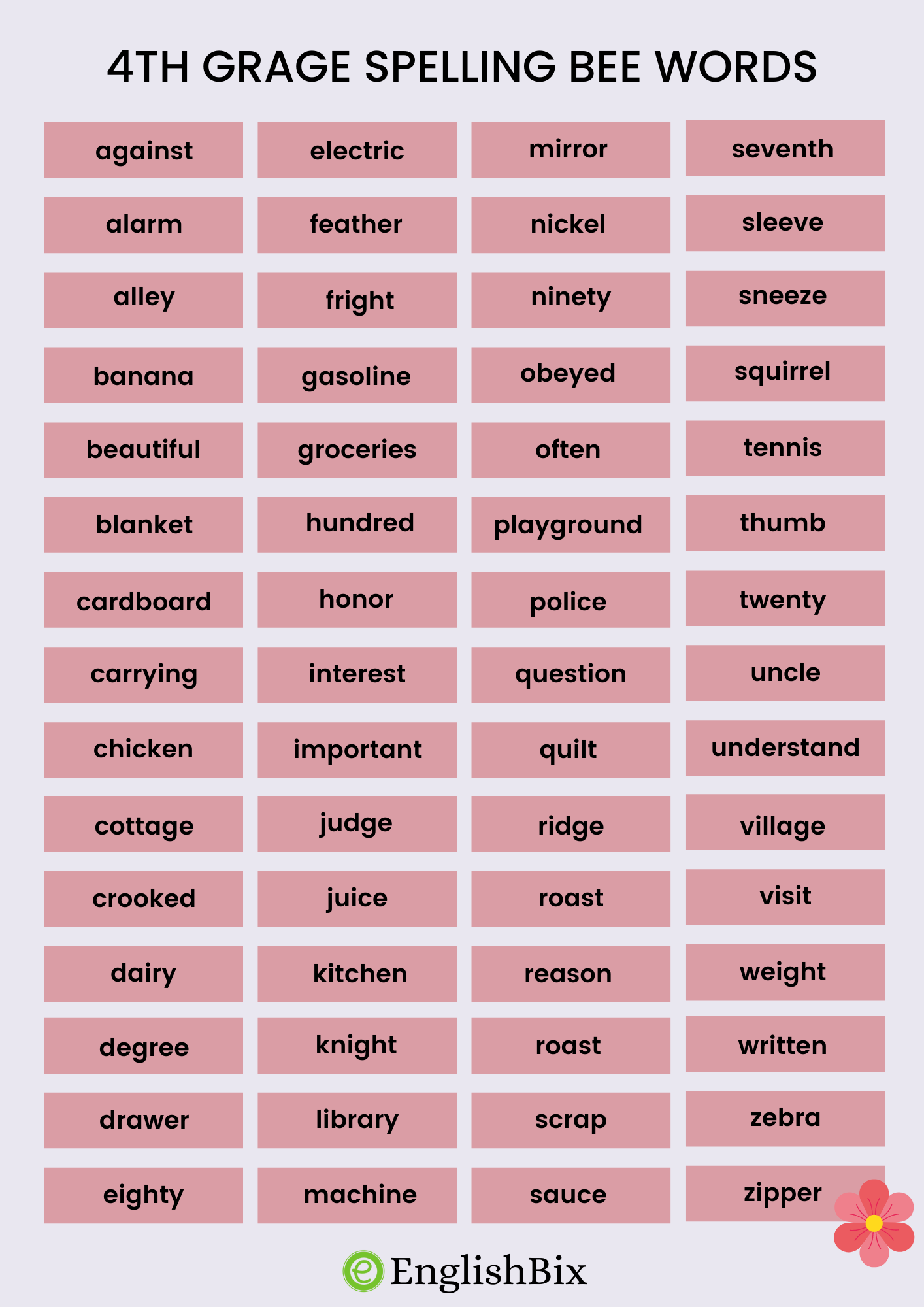 Grade 2 Spelling Words With Themed Spelling Lists Worksheets Library