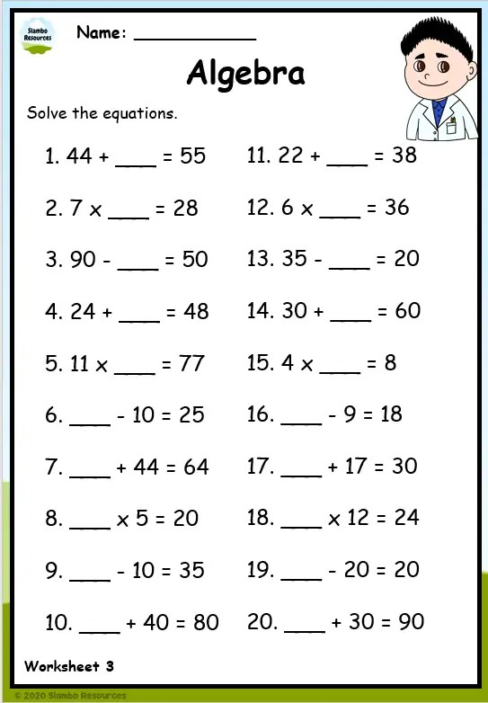 Grade 3 Four Operations Worksheets Free Worksheets Printables