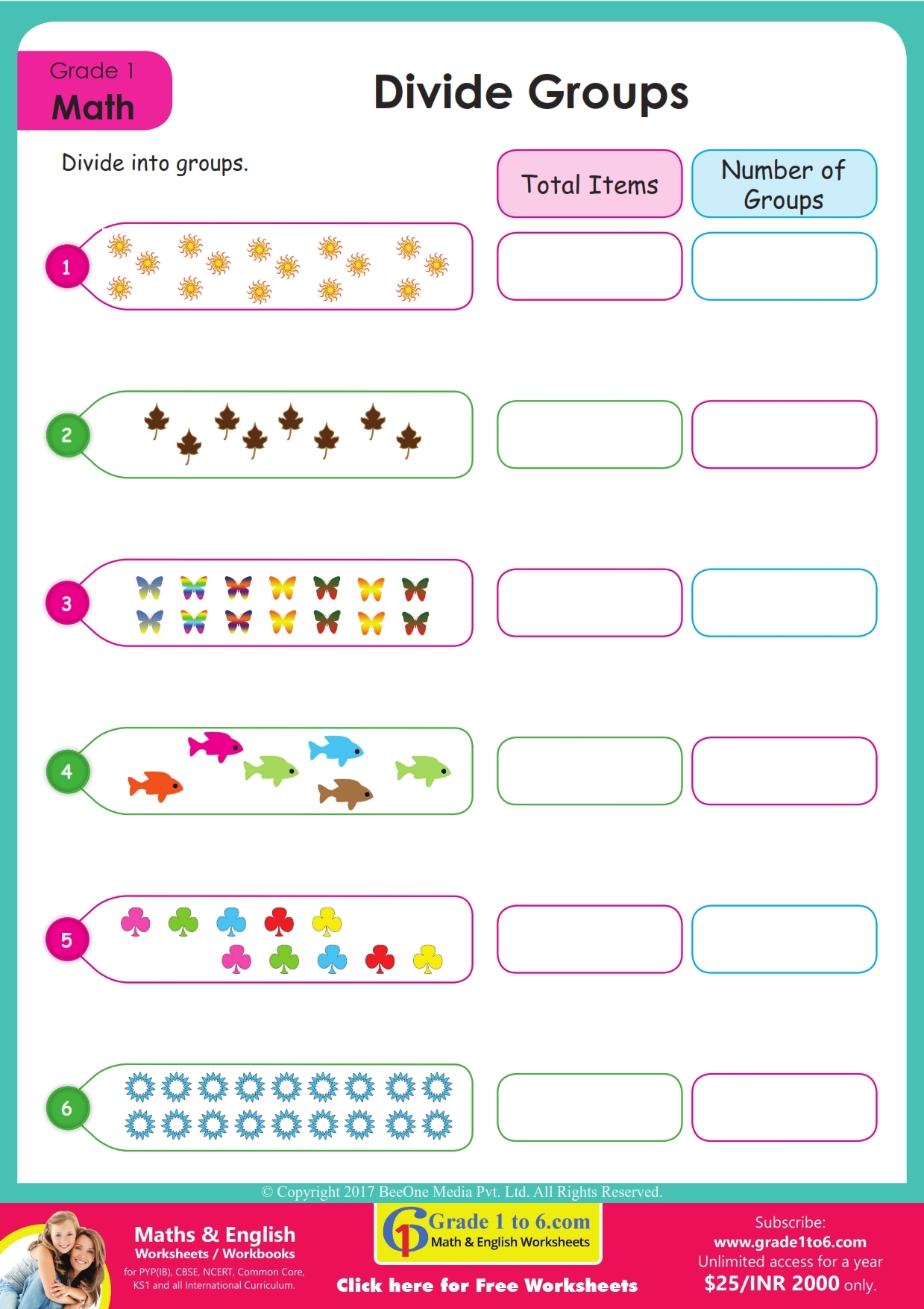 Grade 3 Multiplication By Grouping Worksheets Grade1to6 