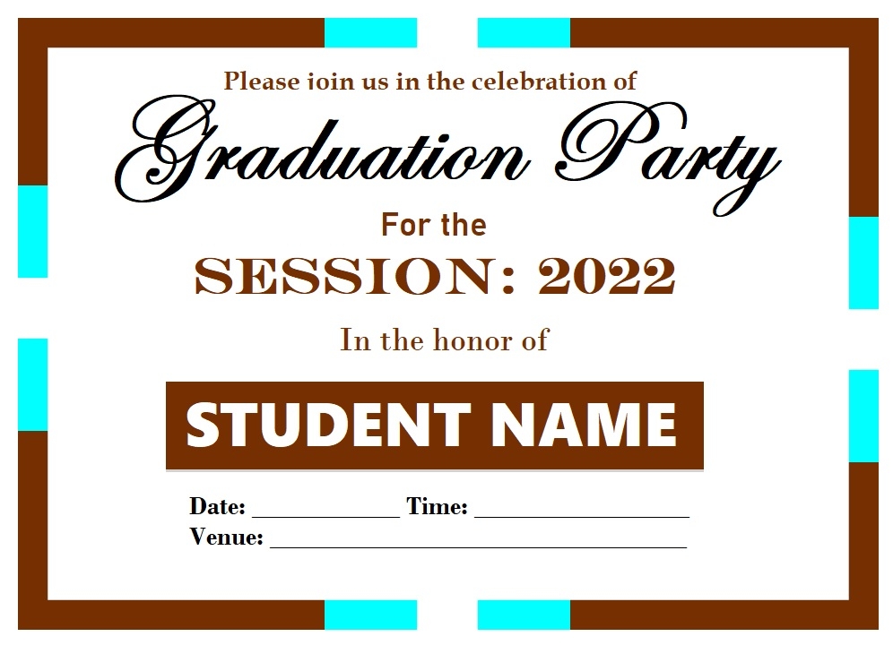 graduation invitation template 2023