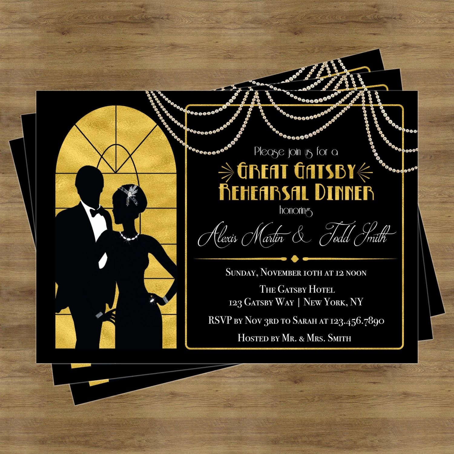 Great Gatsby Invitation Template Free