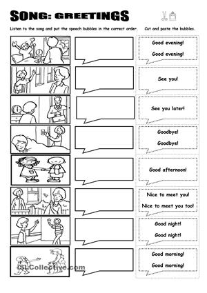 printable spanish greetings worksheet pdf