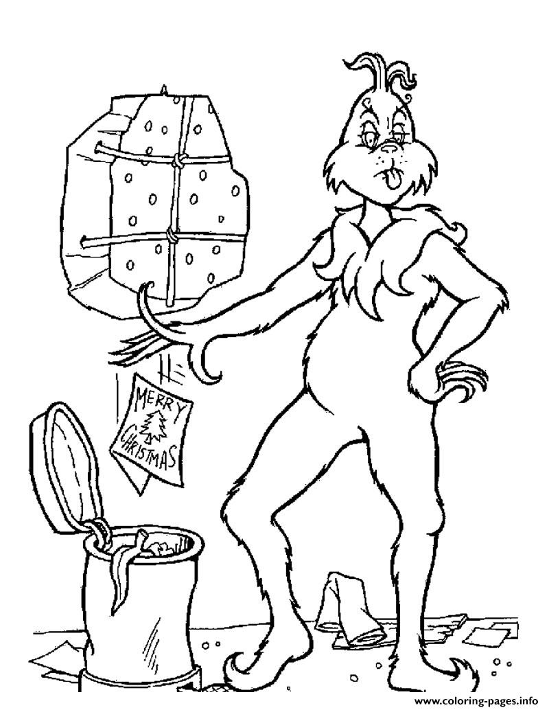 grinch coloring pages printable free